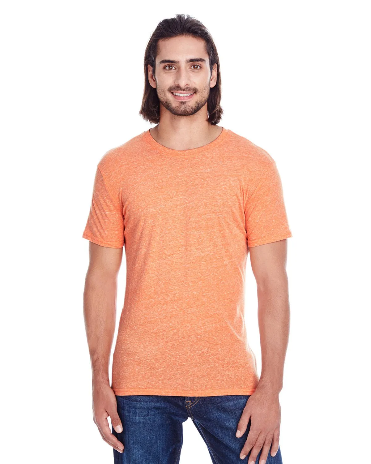 102A-Threadfast Apparel-ORANGE TRIBLEND