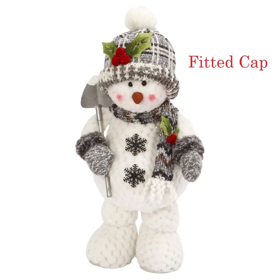 16" Plush Standing Snowman Decorative Figurines