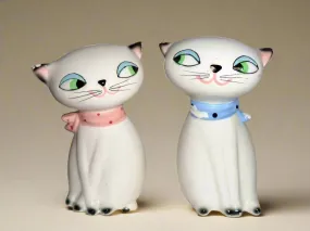 1950s Holt Howard Cat Salt & Pepper Pots With Squeakers