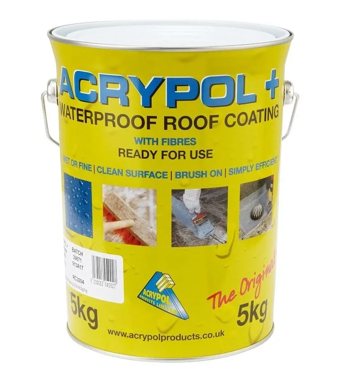 Acrypol   Waterproof Roof Coating 5kg - Solar White