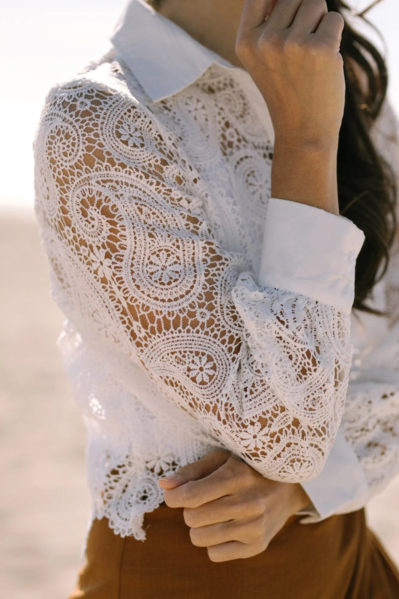 Addie Lace Buttoned Shirt