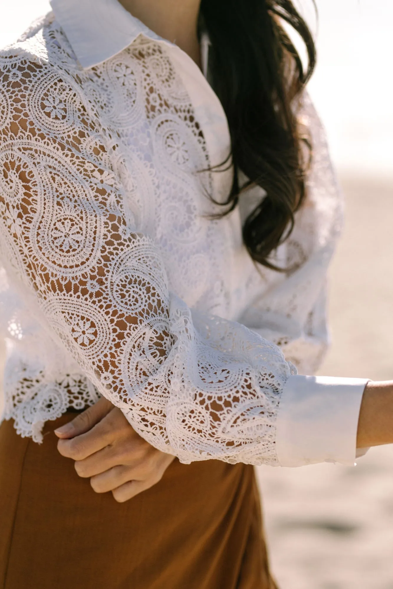 Addie Lace Buttoned Shirt