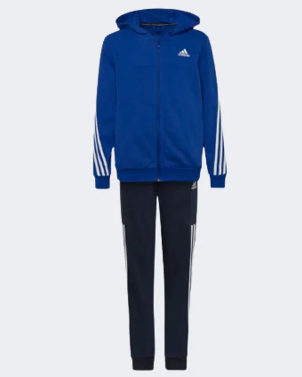 Adidas 3-Stripes Boys Training Suit Blue/White Hp1437