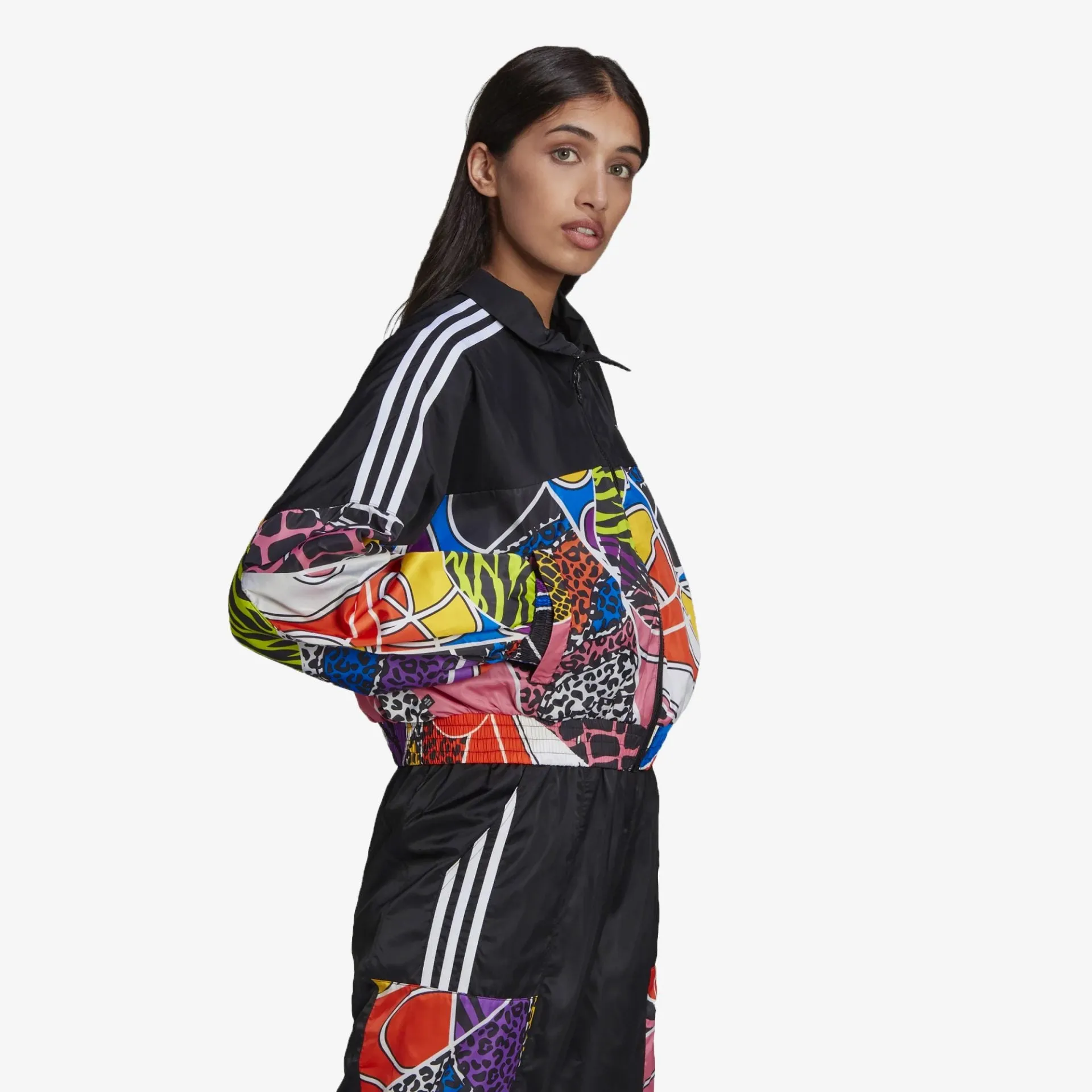 Adidas Originals | WMN'S RICH MNISI TRACK JACKET  { MULTICOLOR/BLACK