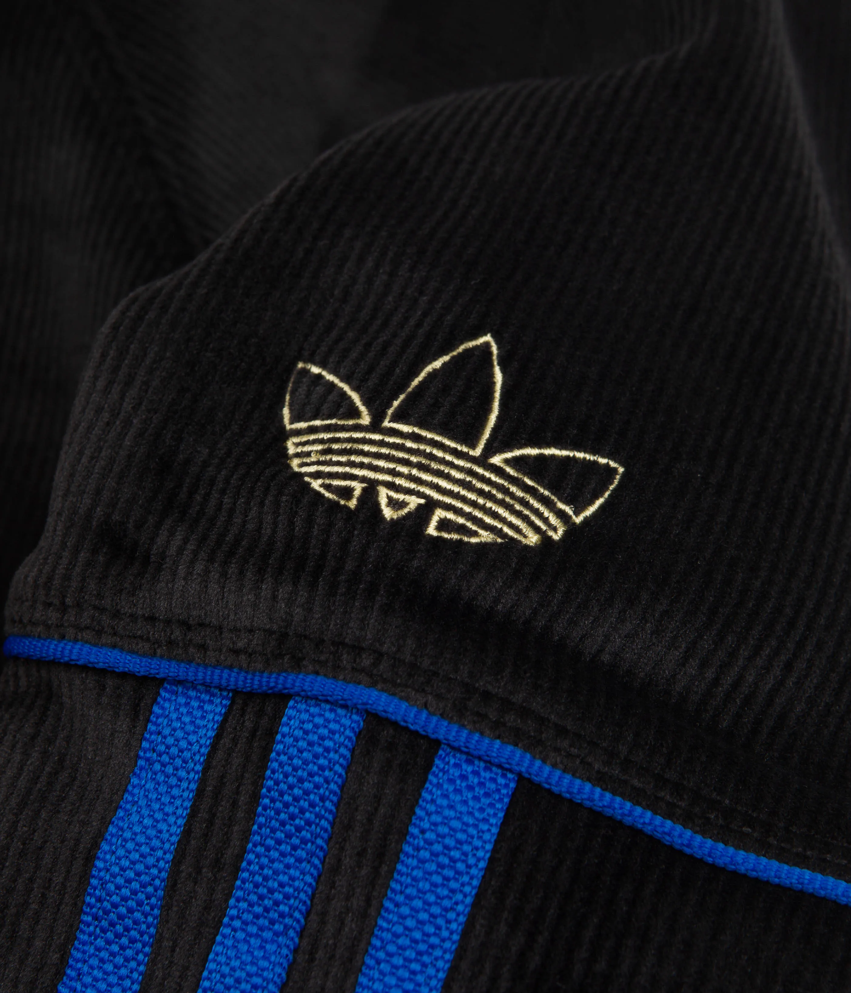 Adidas TJ Velour Jacket - Black / Bluebird / Gold