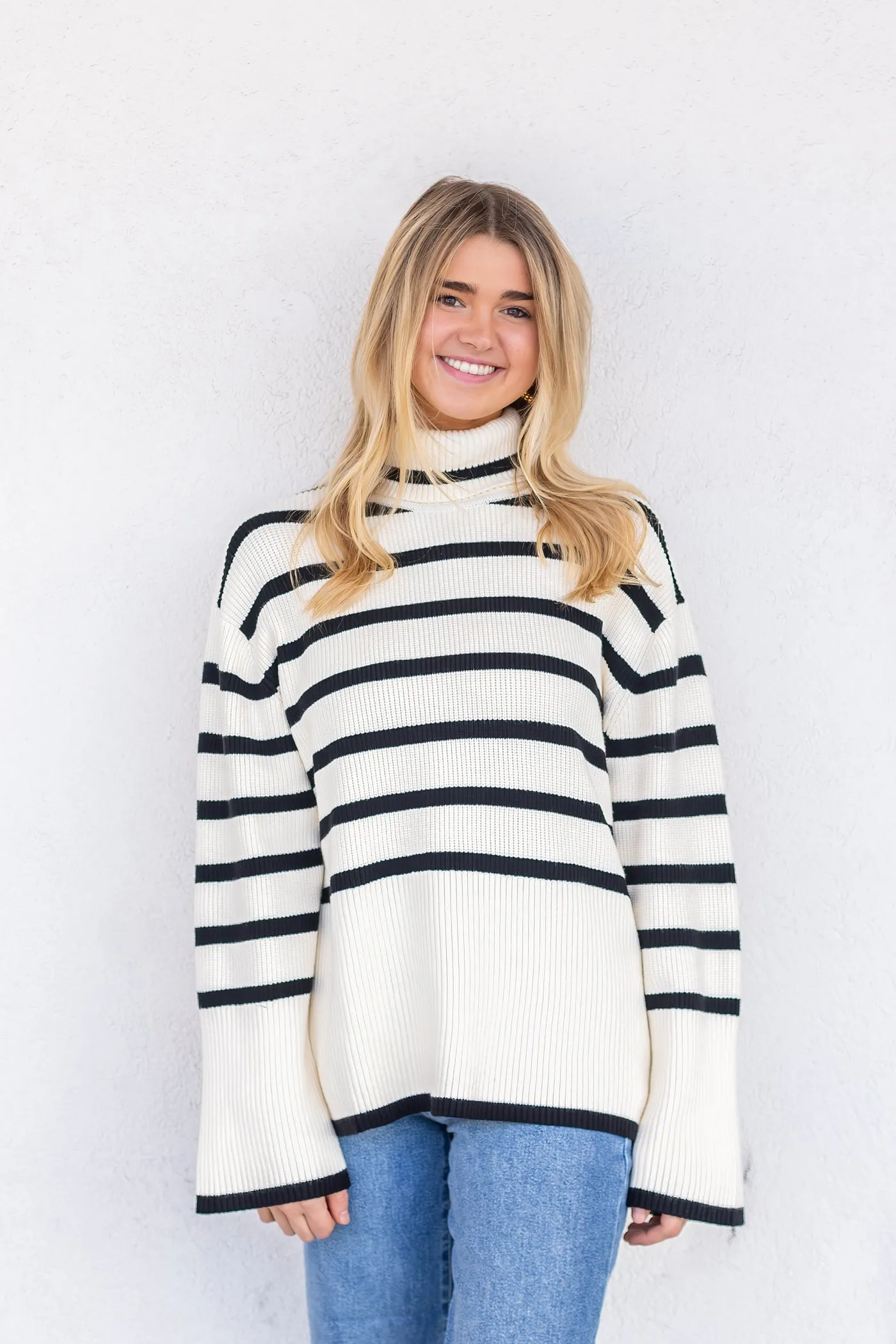 ARIA STRIPED SWEATER