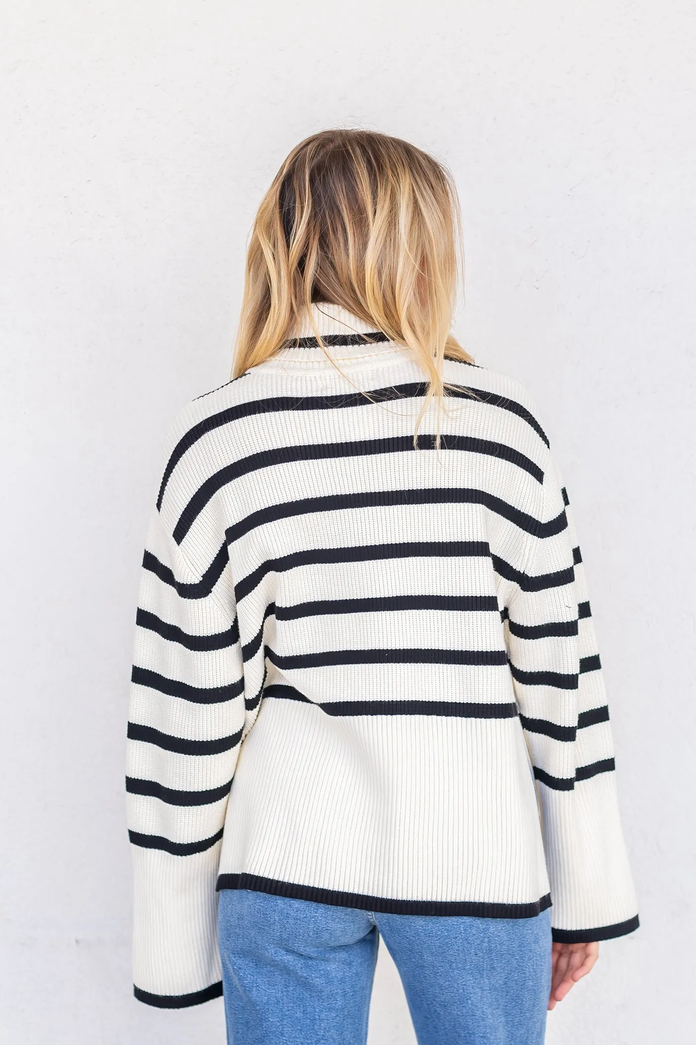 ARIA STRIPED SWEATER