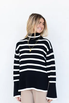 ARIA STRIPED SWEATER