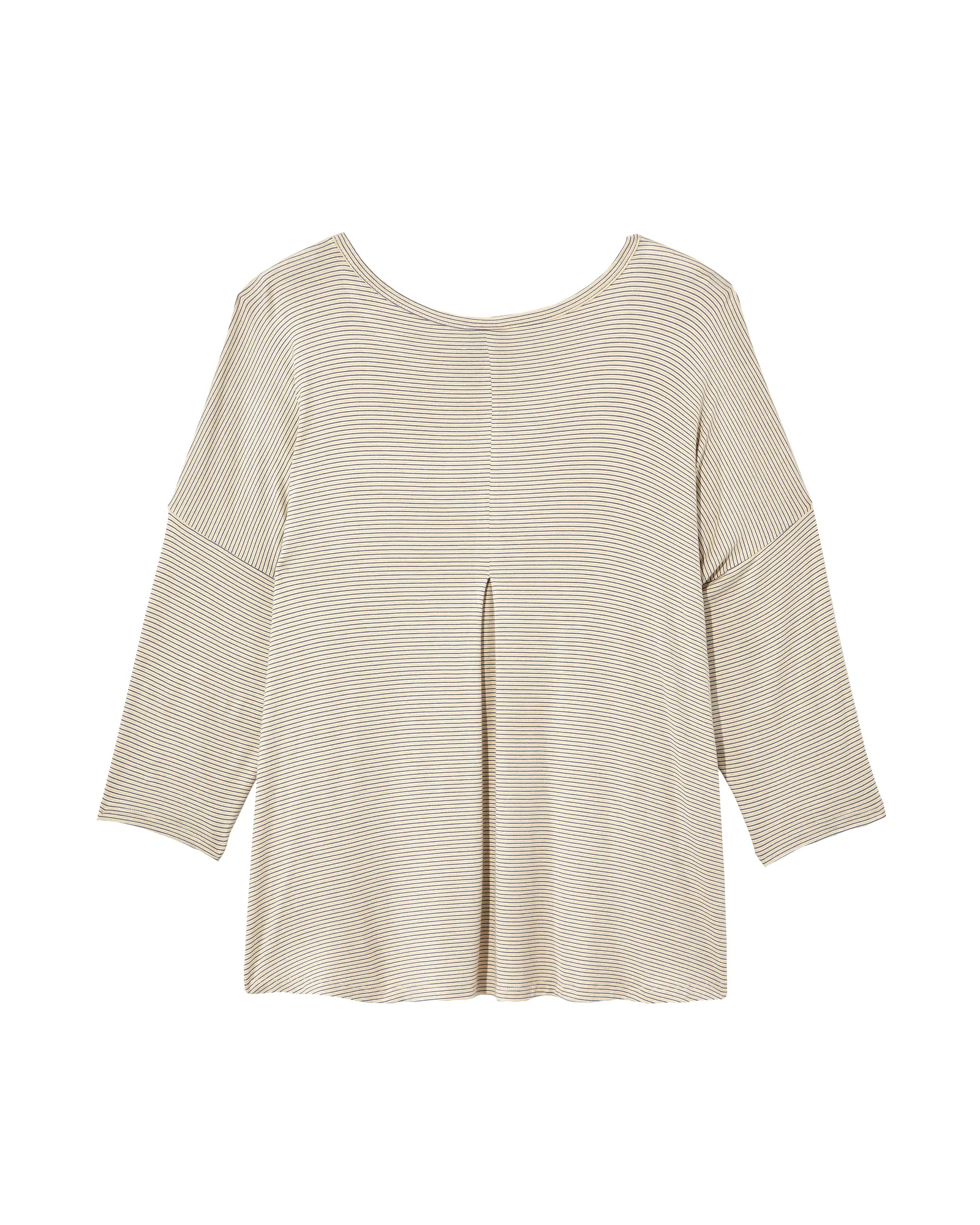 Ashley Pleat Front Knit Top | Ivory / Yellow