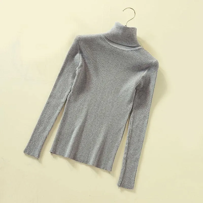 Autumn Turtleneck Pullover Sweater For Women