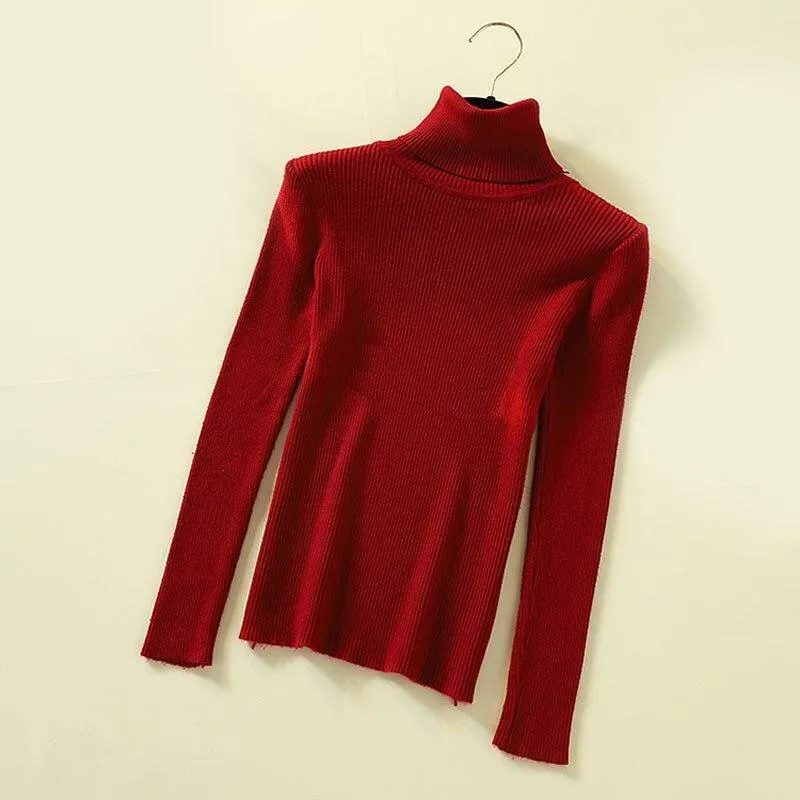 Autumn Turtleneck Pullover Sweater For Women