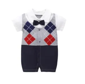 Baby Boy Gentleman Romper One Piece Suit