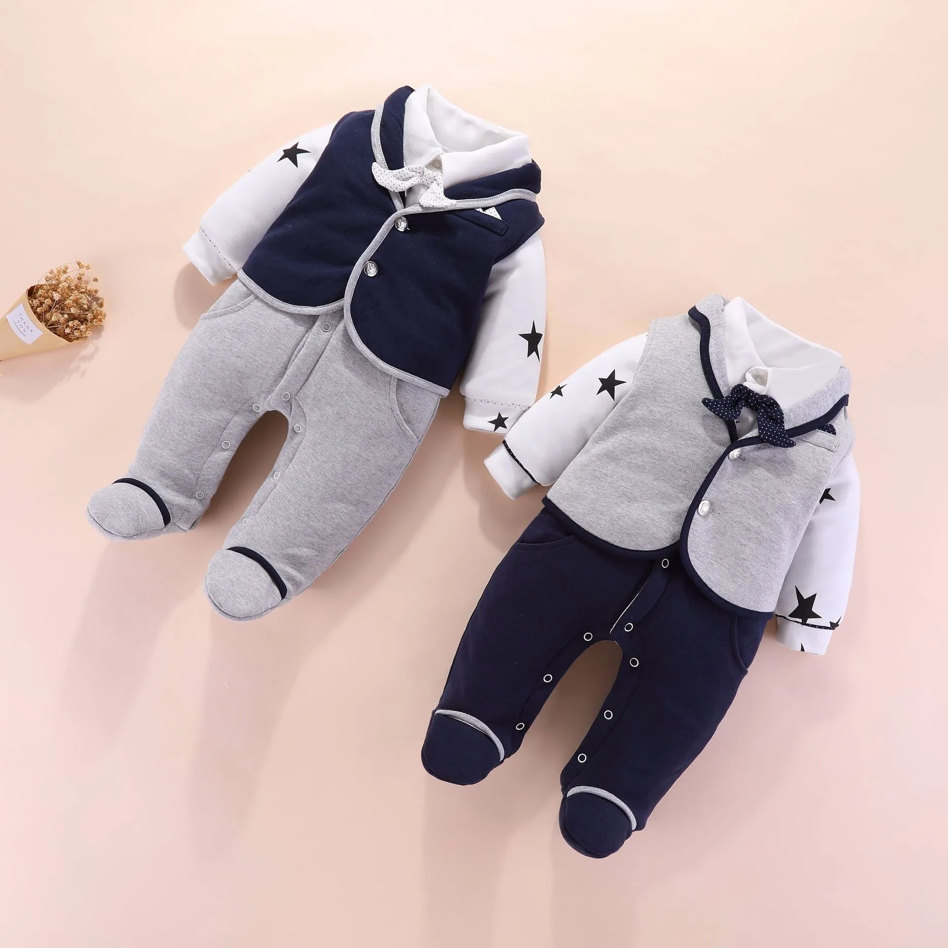 Baby boy gentleman romper