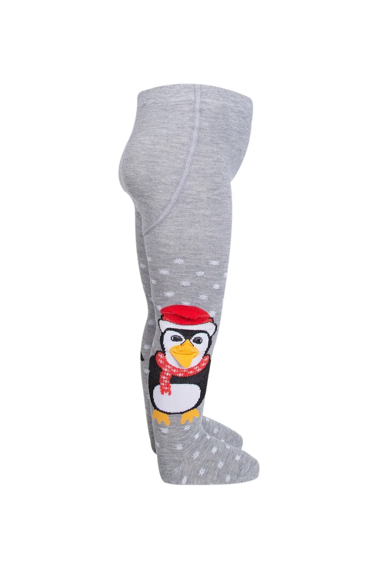 Baby Girl Tights Penguin Grey (3mths-4yrs)