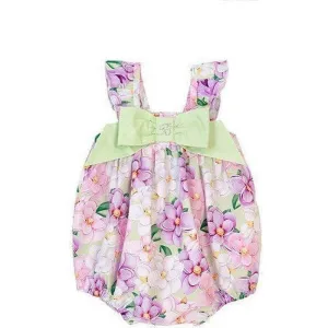 Baby Girls Floral Bow Romper