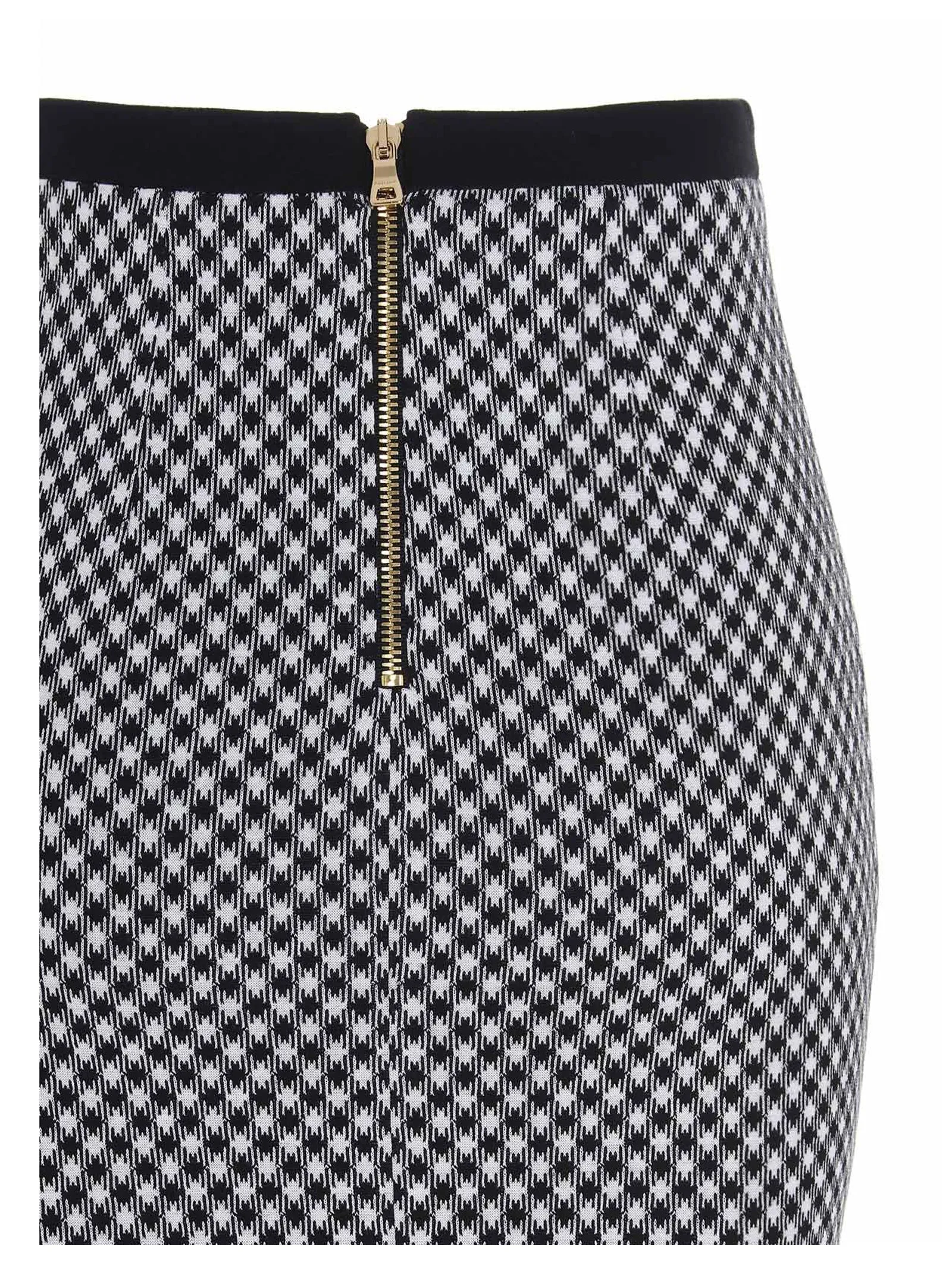 Balmain Checked Pencil Skirt