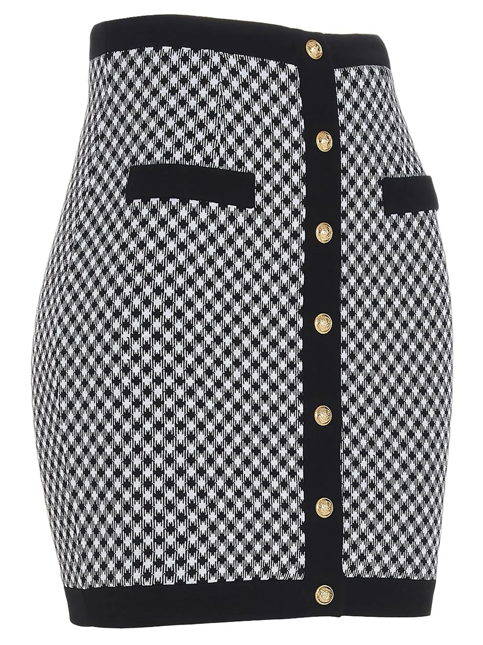 Balmain Checked Pencil Skirt