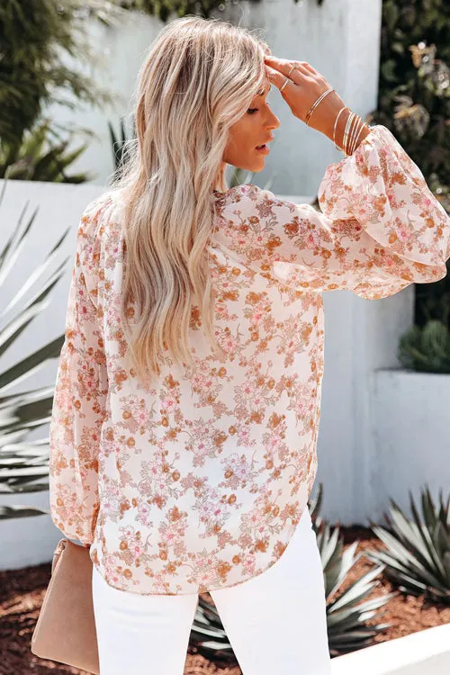 Best Blooms Floral Print Chiffon Top - 3 Colors