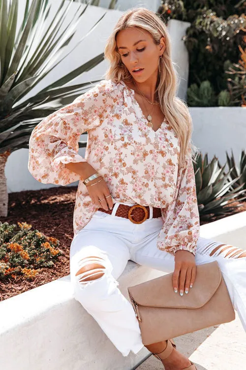 Best Blooms Floral Print Chiffon Top - 3 Colors