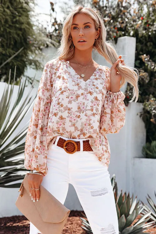 Best Blooms Floral Print Chiffon Top - 3 Colors