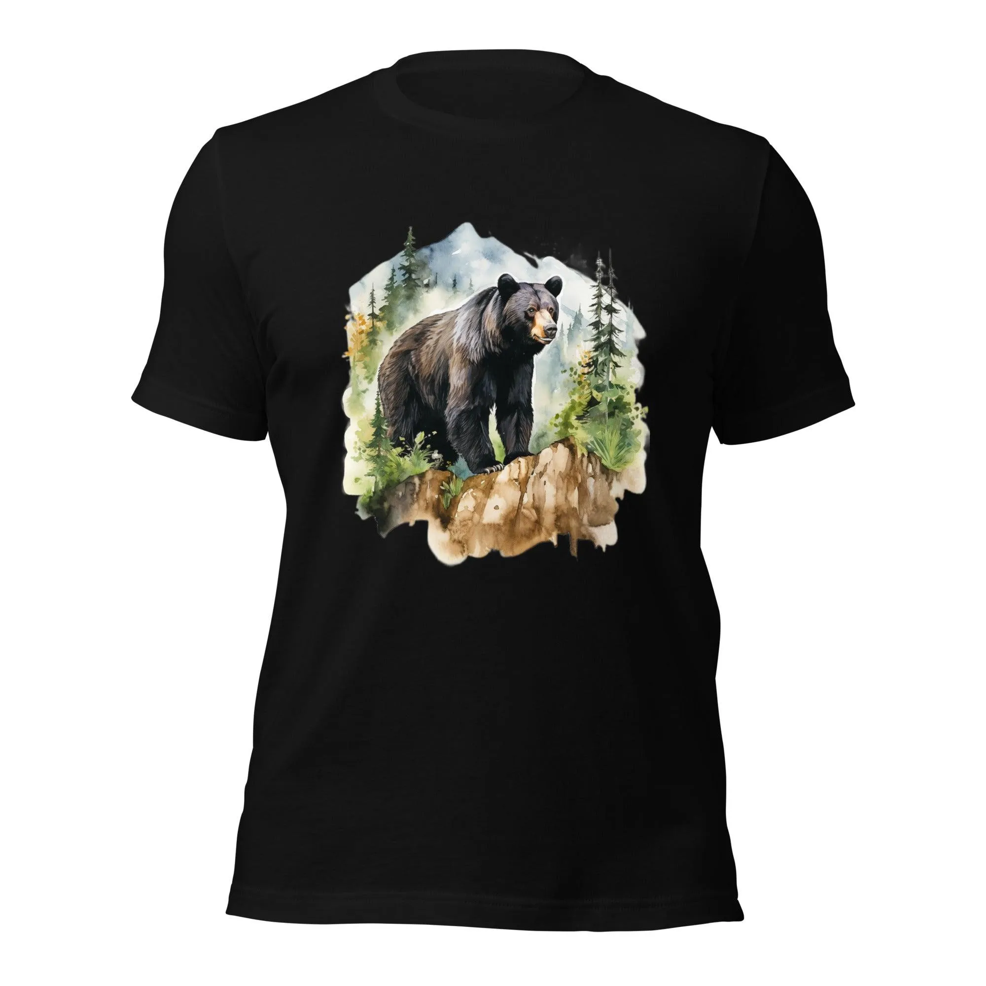 Black Bear in the Wild Unisex T-Shirt