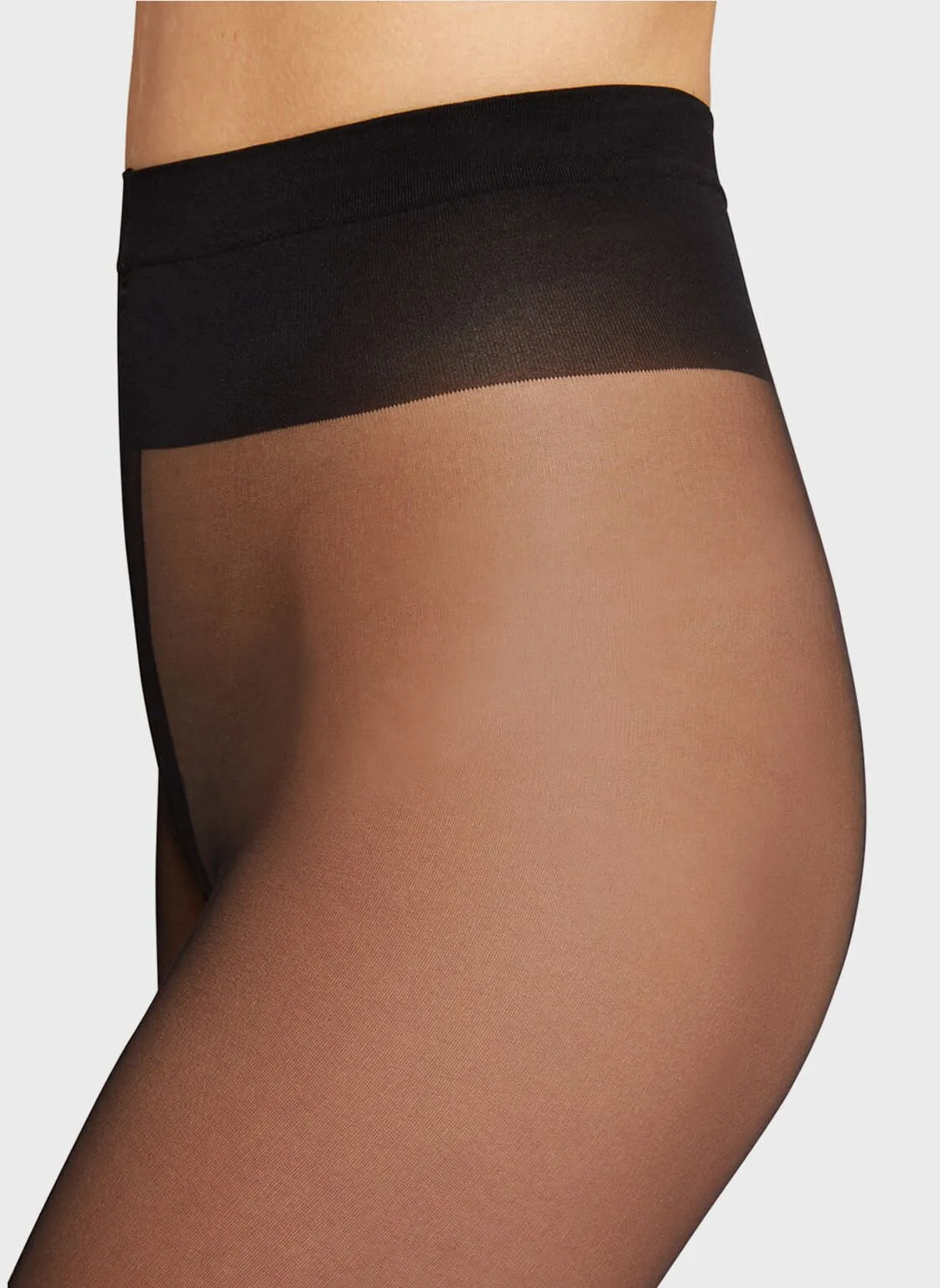 Black Individual 10 Back Seam Tights