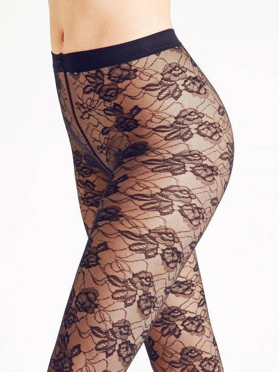 Black Rose Drama Tights