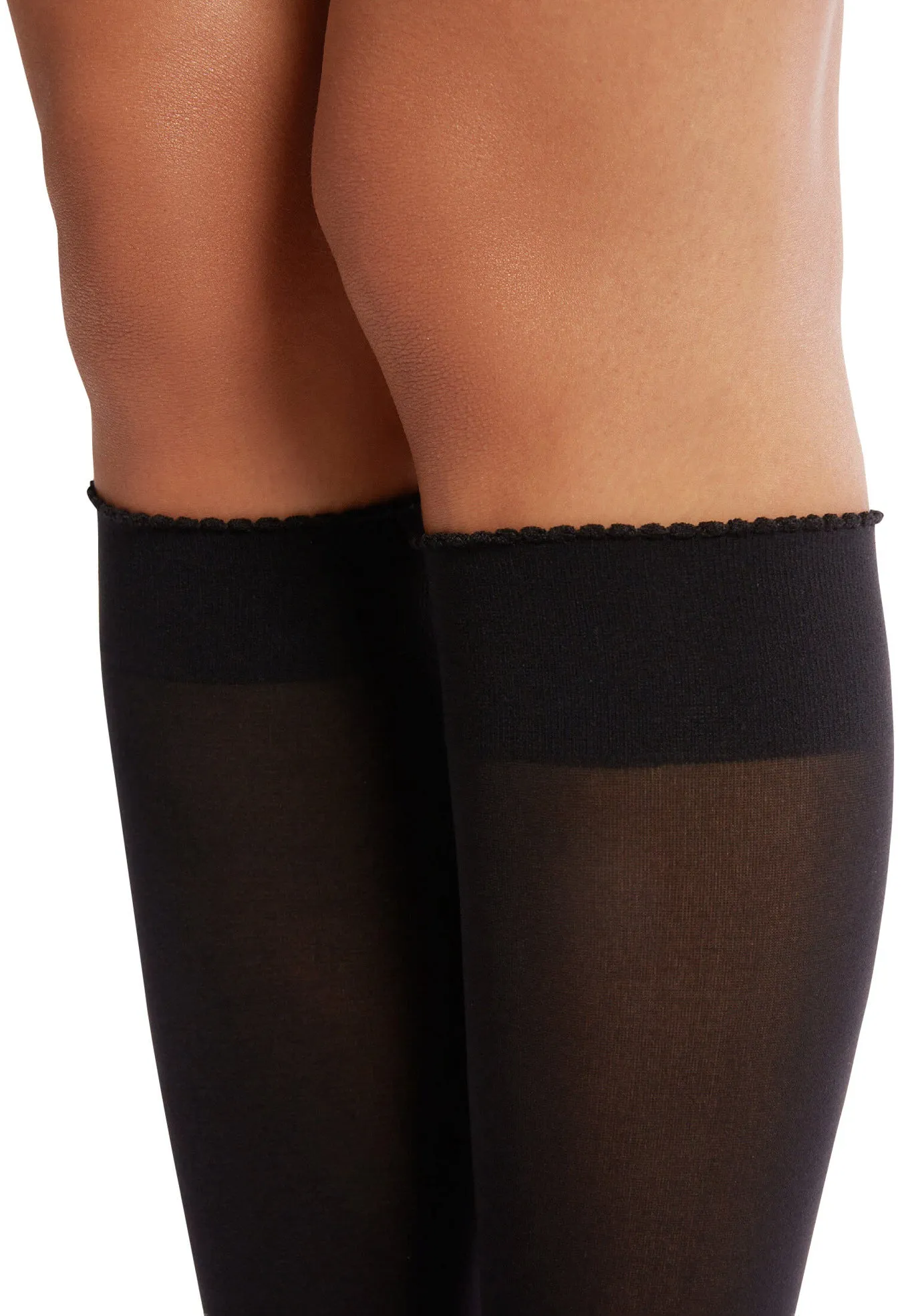 Black Velvet de Luxe 50 Knee-Highs