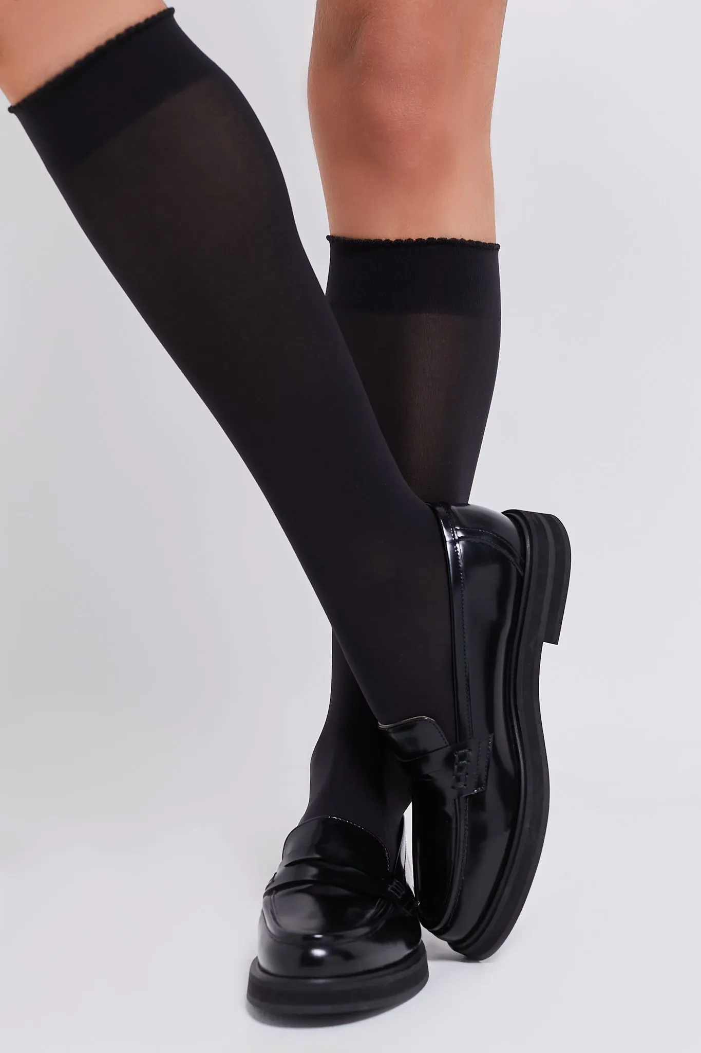 Black Velvet de Luxe 50 Knee-Highs