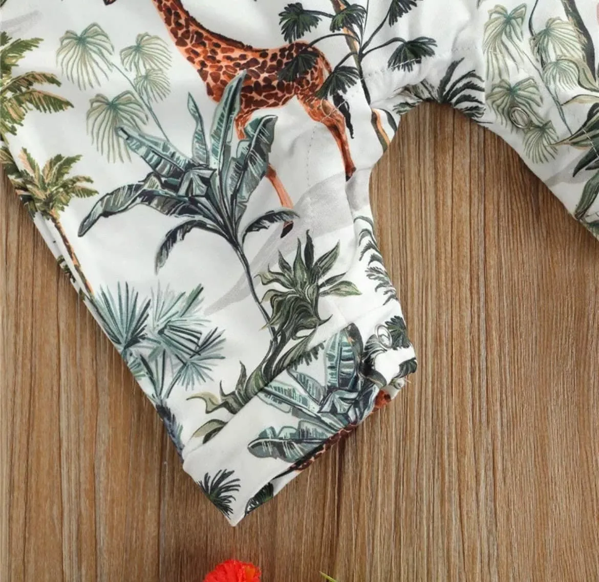 Boys Jungle Print Romper