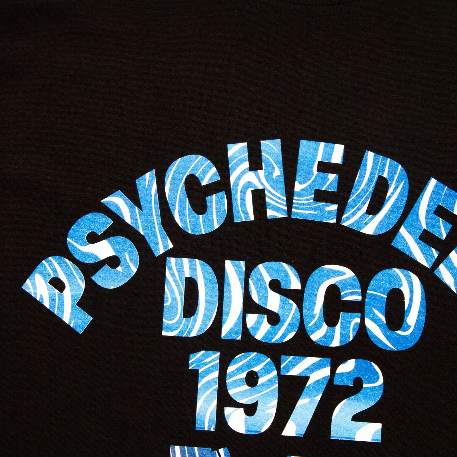 Cobalt 1972 Psychedelic Disco Front Print - Tshirt - Black