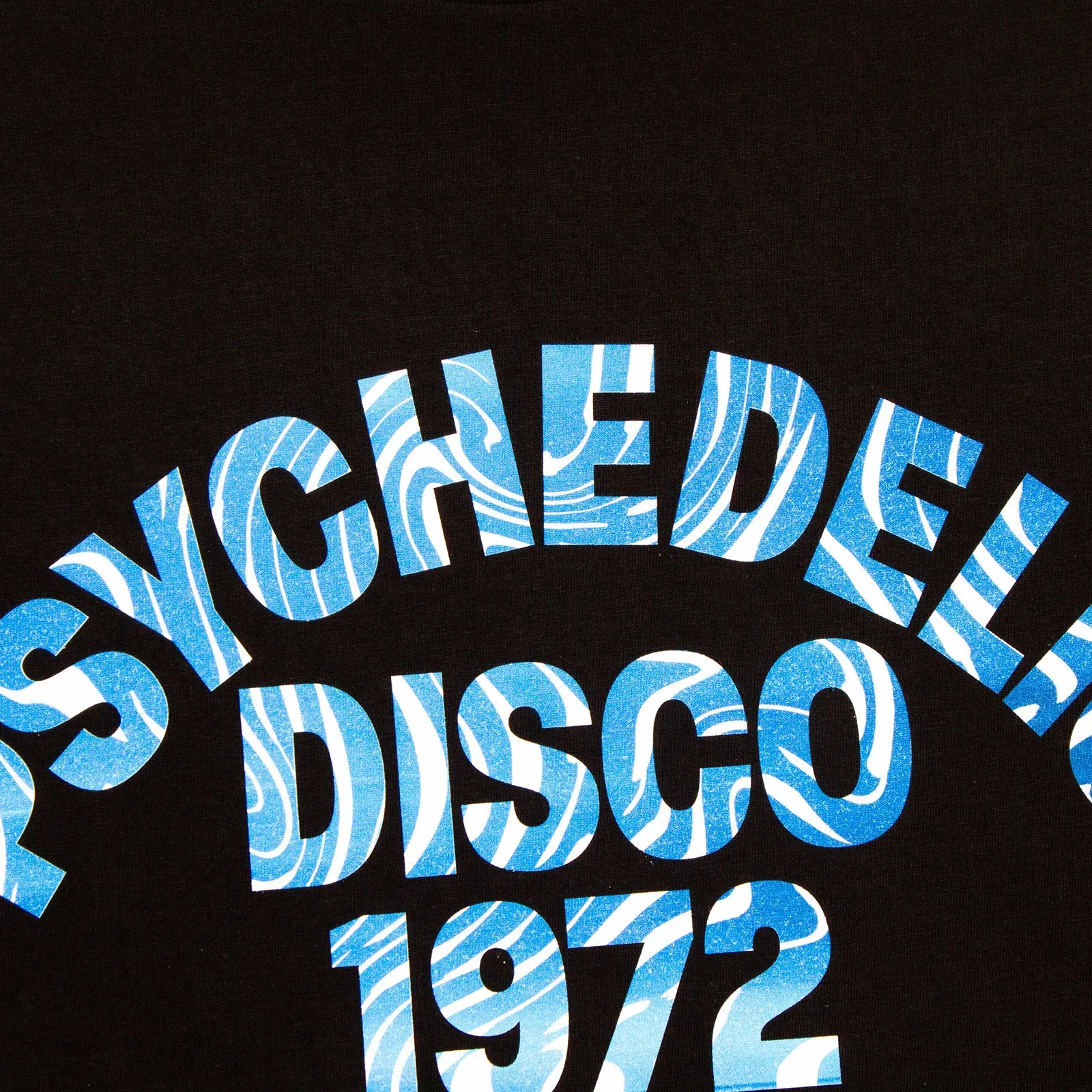 Cobalt 1972 Psychedelic Disco Front Print - Tshirt - Black