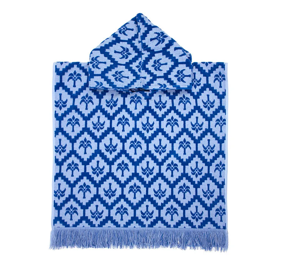 Cocos Kids Poncho Cobalt