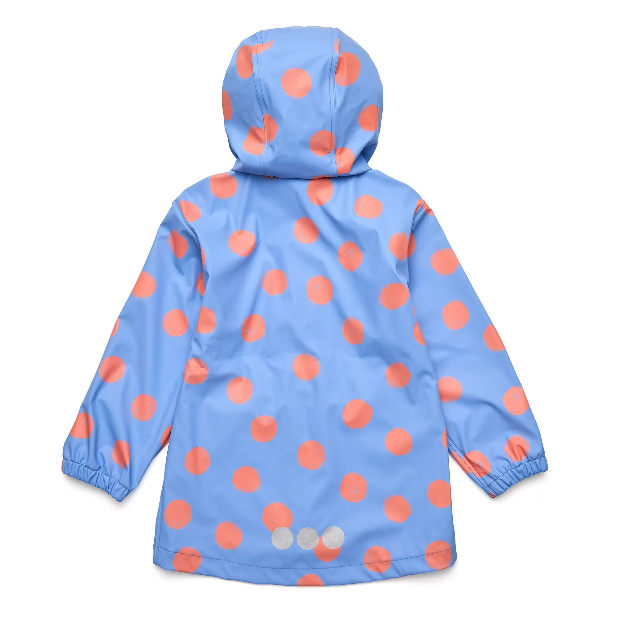 Cornflower Polka Dot Recycled Waterproof Raincoat