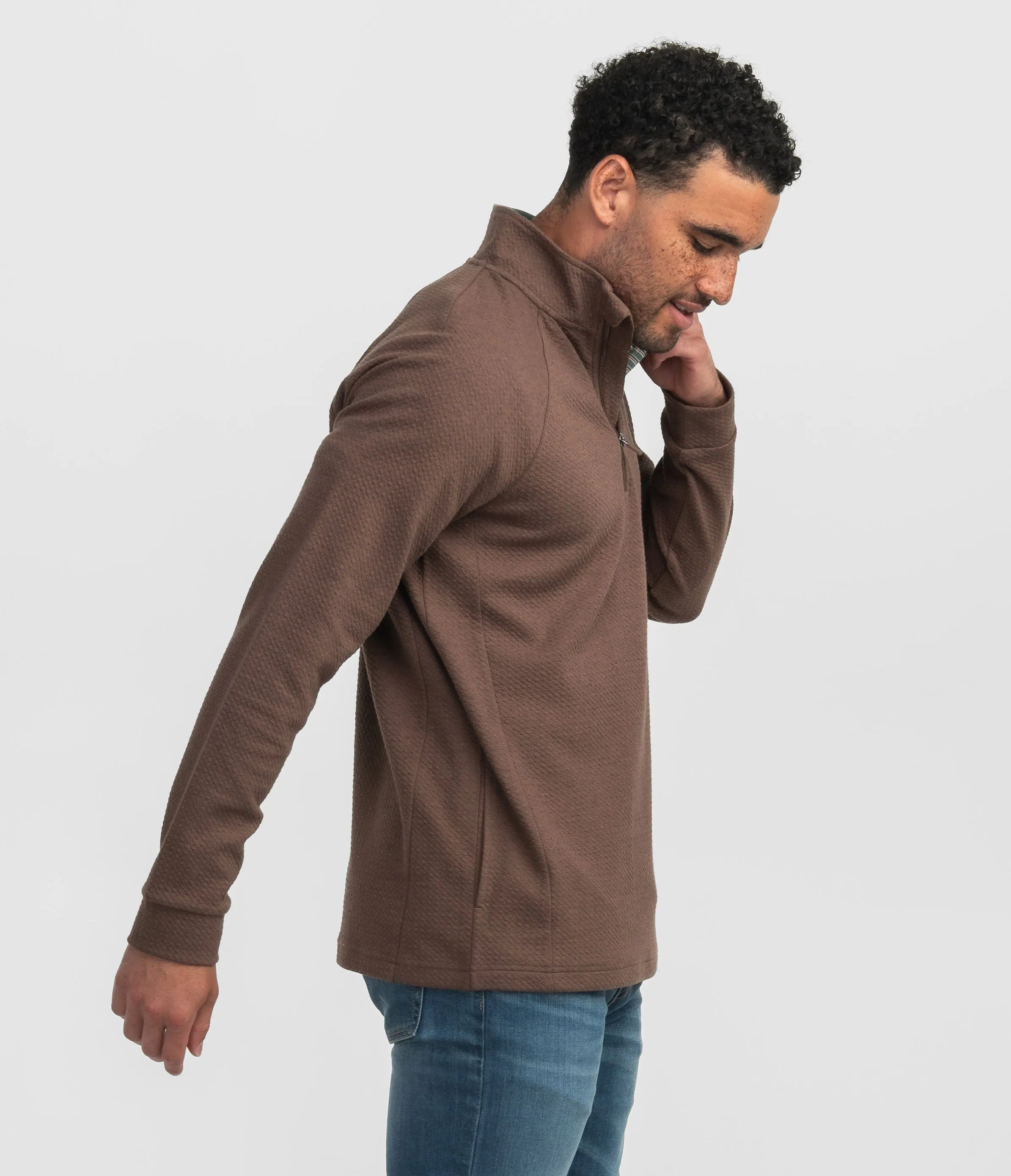 Dallas Performance Qtr Zip - Chestnut