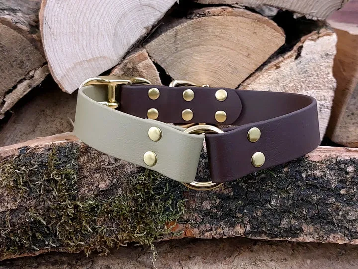 Dark Brown & Beige Waterproof Collar