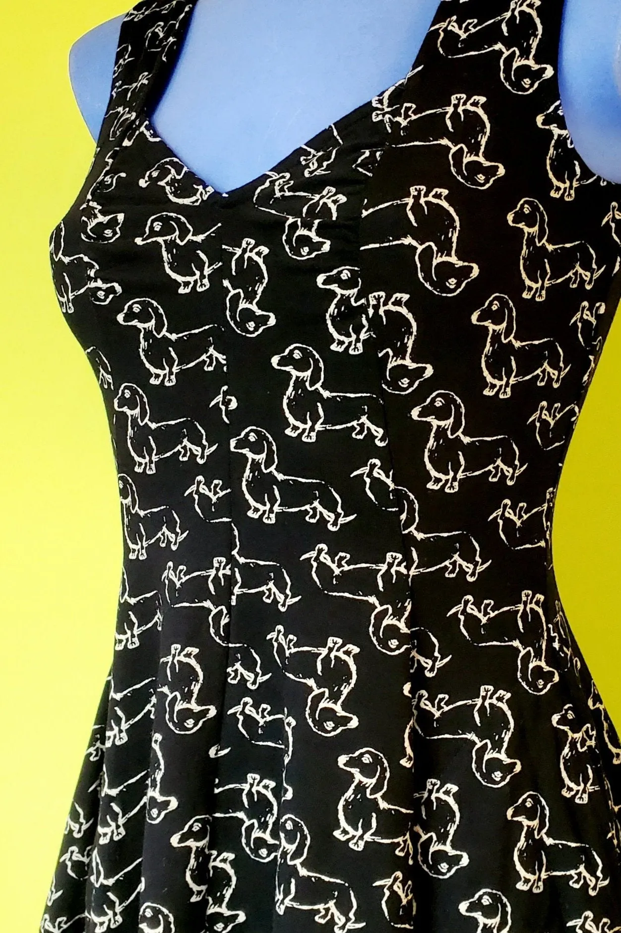 Desired Dress in Dachshund Print by Effie's Heart