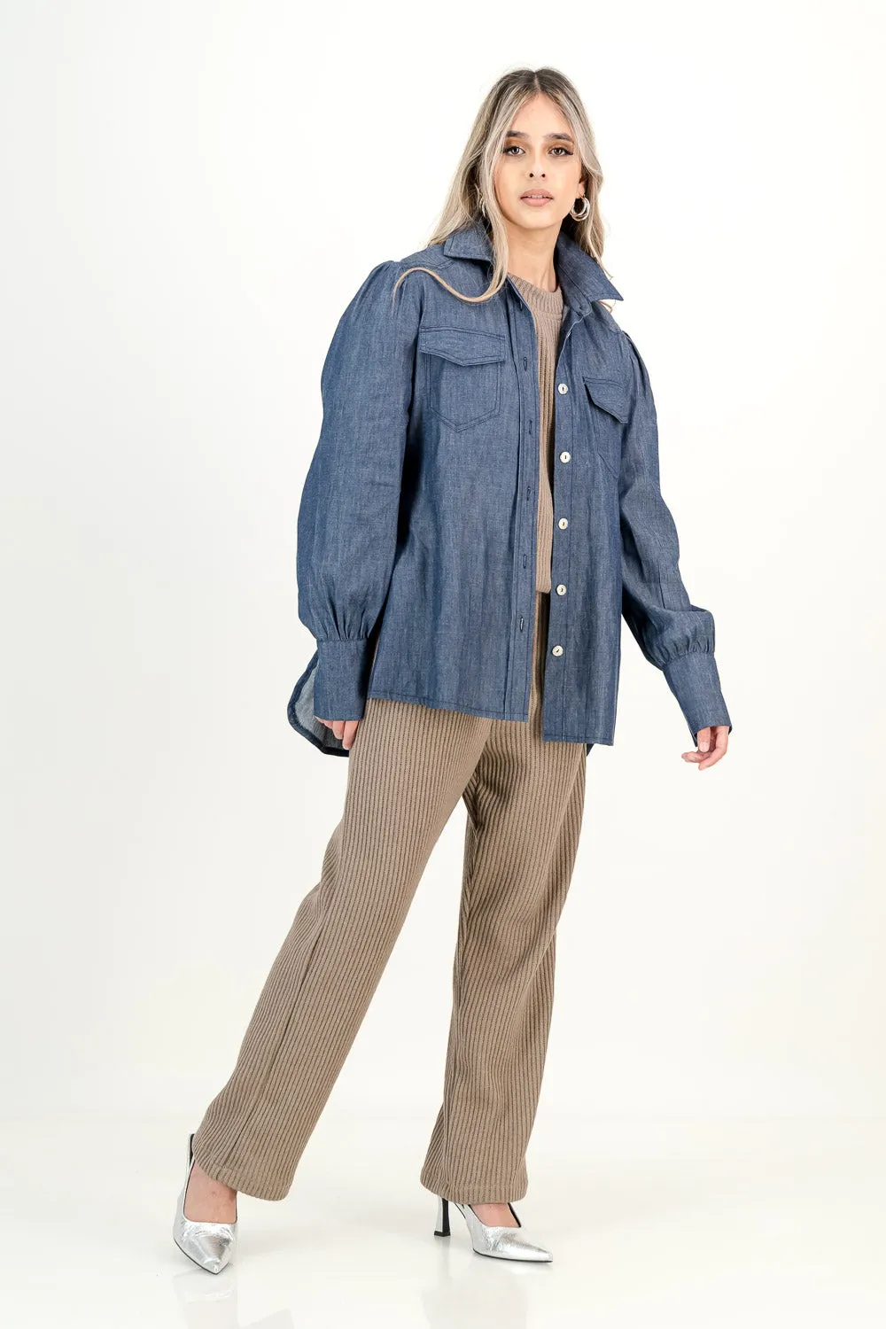 DL ALIA SHIRT   - dark wash