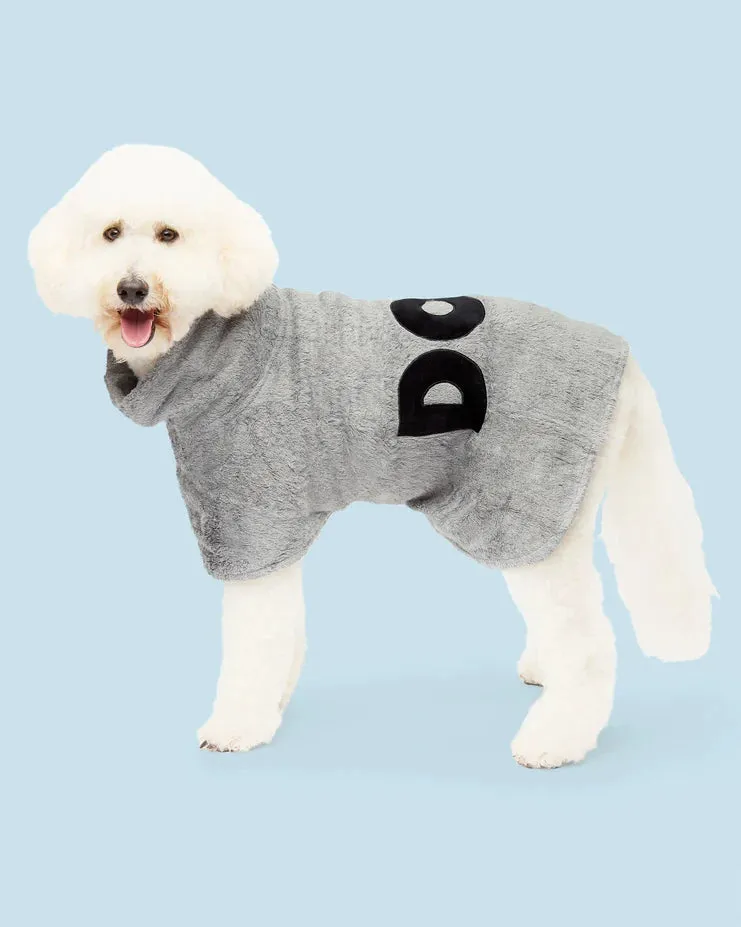 DOG Poncho Towel in Grey