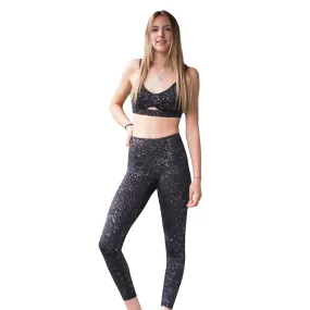 Donatella Mid-Waist Active Wear Sparkle Leggings - Perfect for gym & yoga