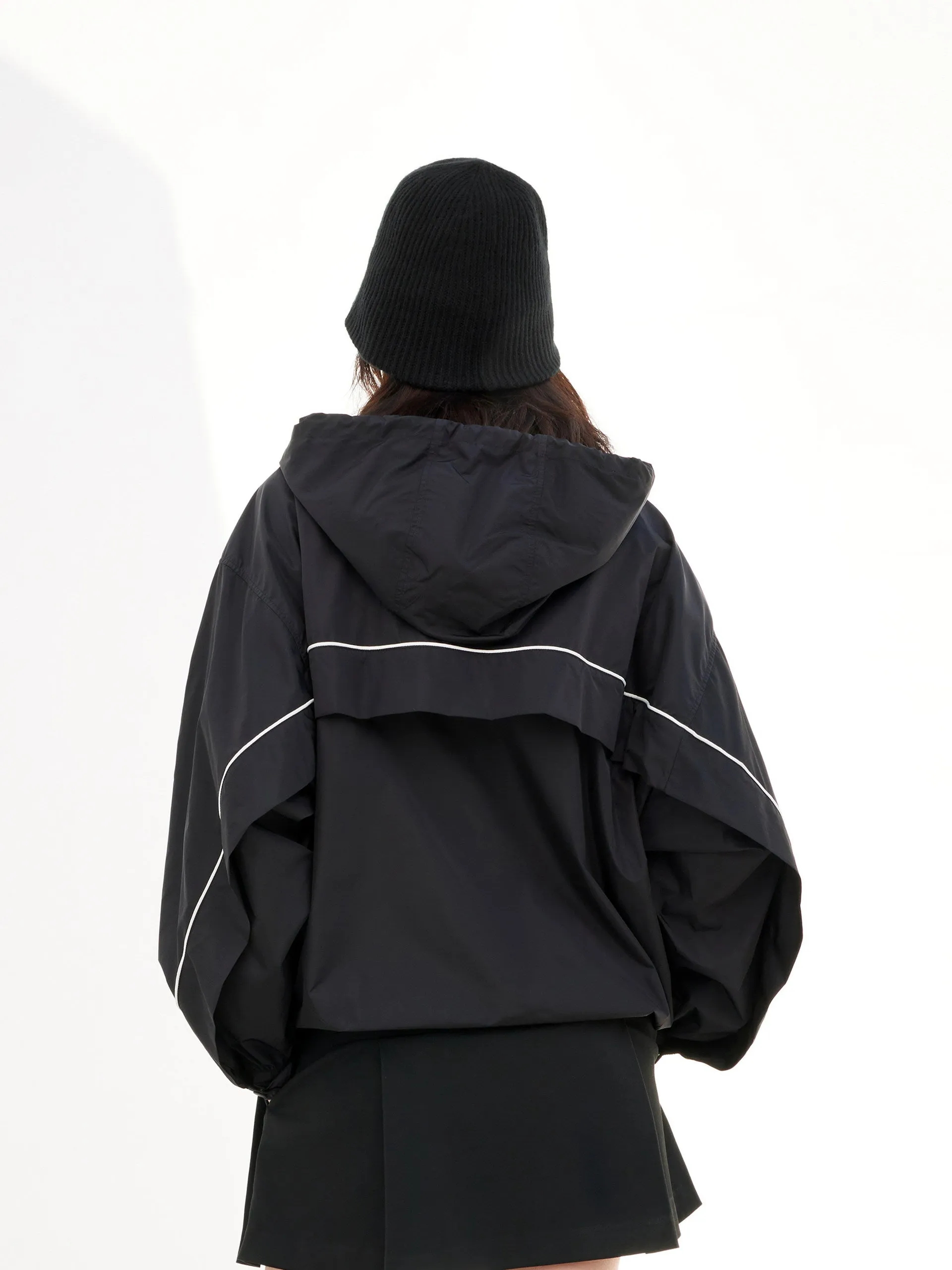 Drawstring Hoodie Jacket