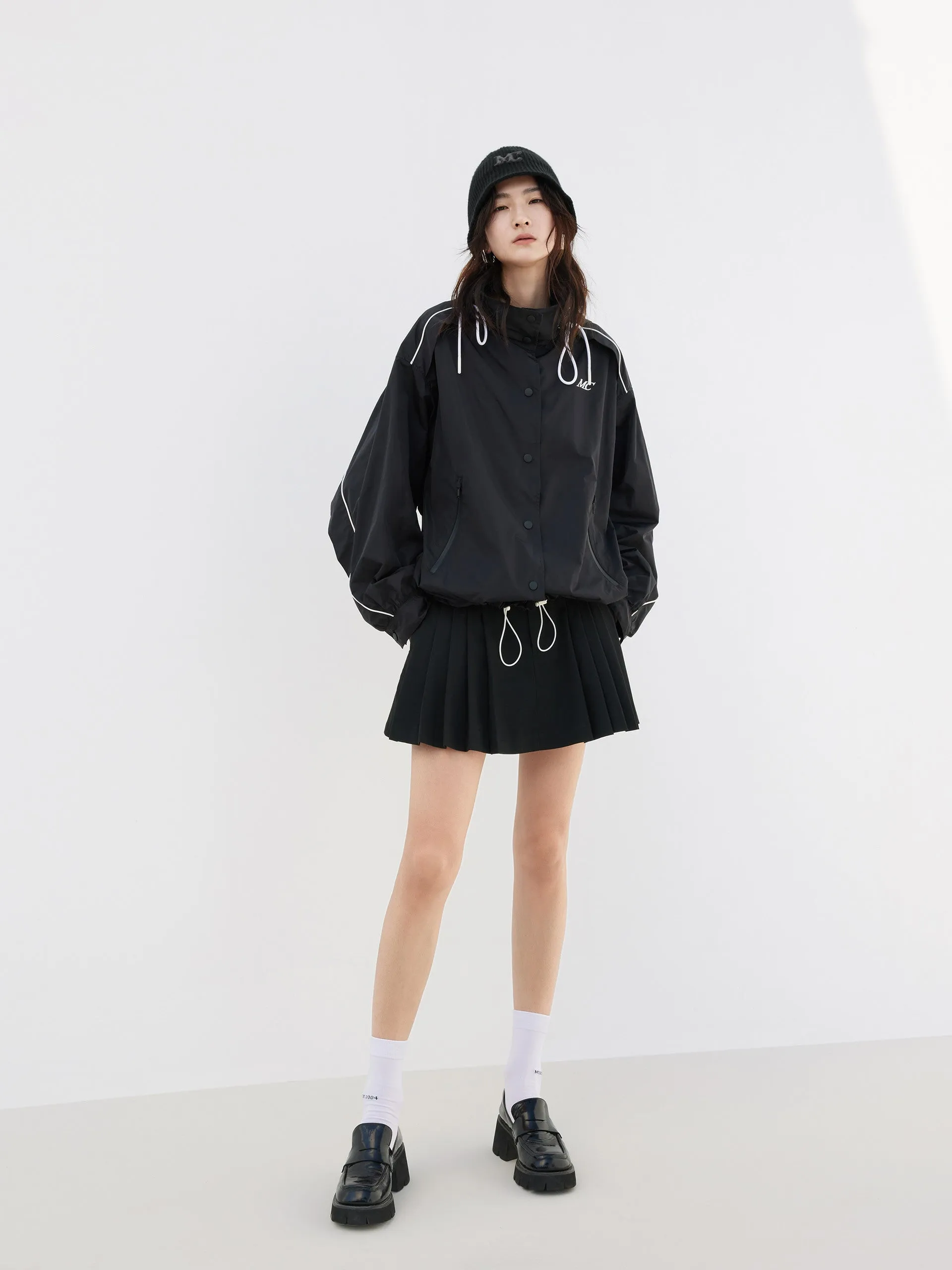 Drawstring Hoodie Jacket