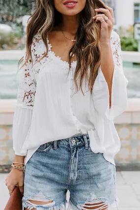 Dream Date Lace Embroidery Top - 3 Colors