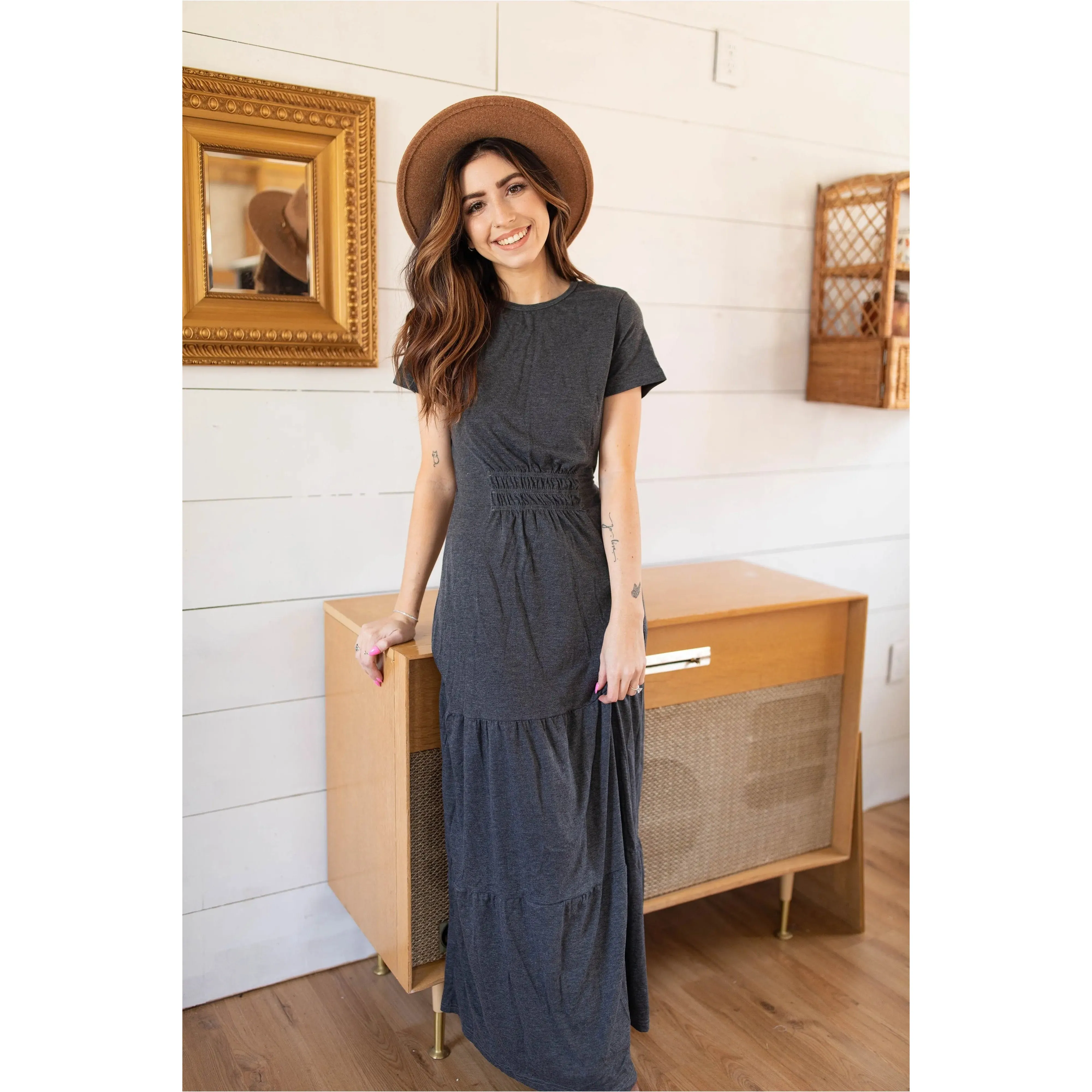 Edee Knit Tiered Maxi Dress