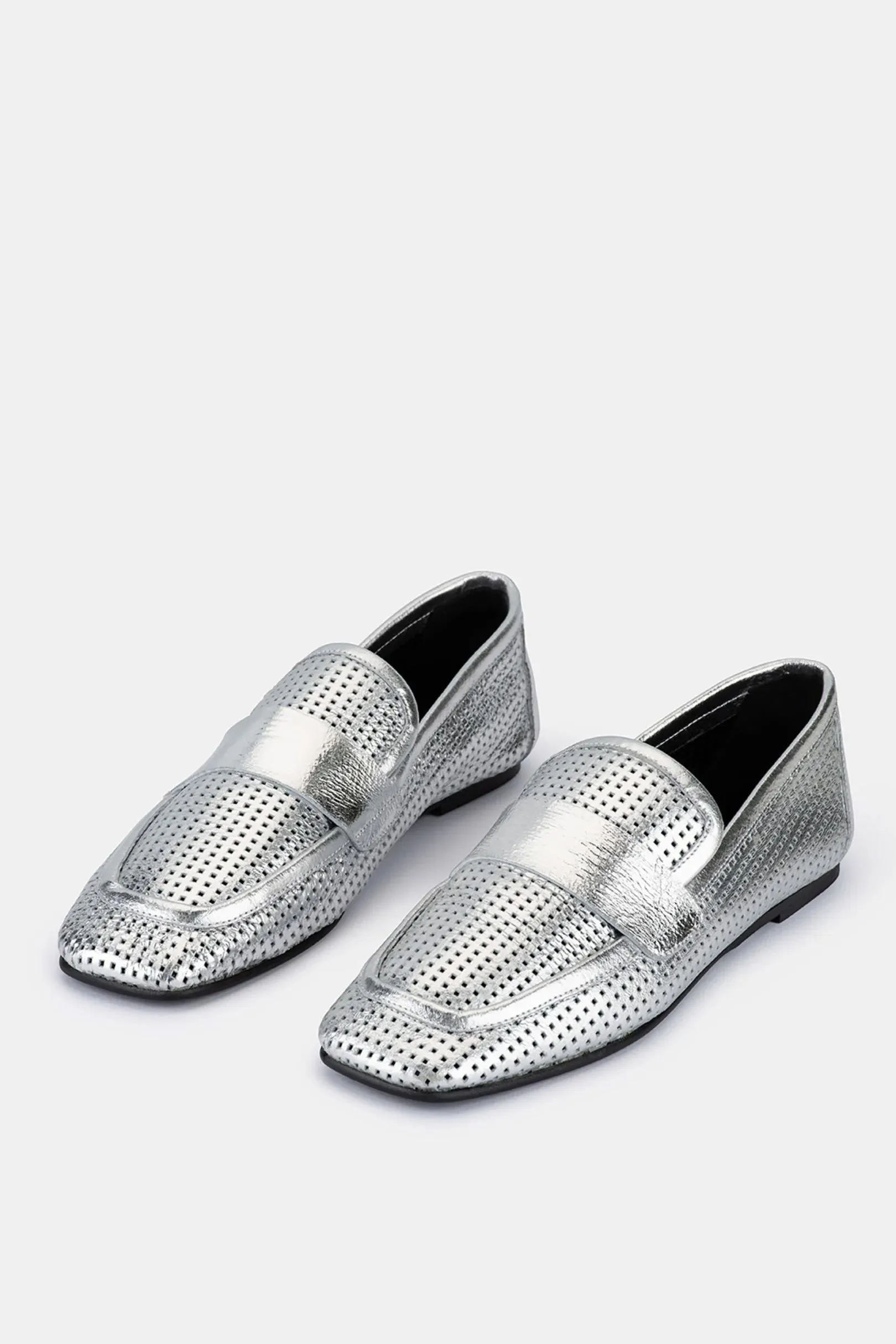 Emilia Loafer | Argento Leather