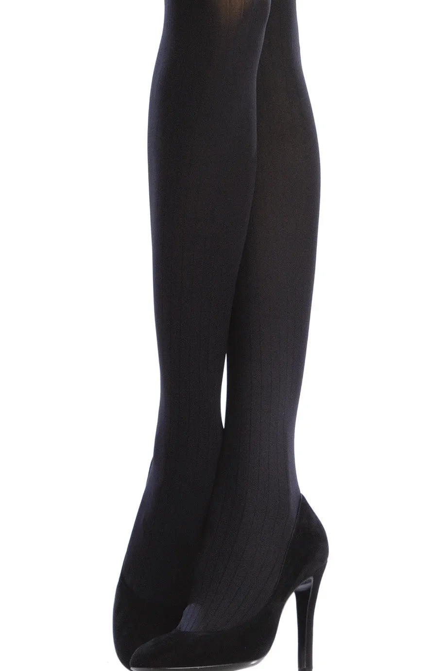 EMILIO CAVALLINI  3 DIMENSIONS RIBBED Tights RUBARB