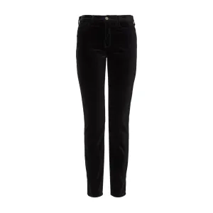 Emporio Armani J20 Stretch-Velvet Super-Skinny Trousers