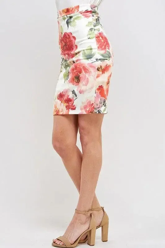 English Garden Pencil Skirt