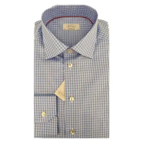 ETON Sky Blue Check Contemporary Fit Shirt