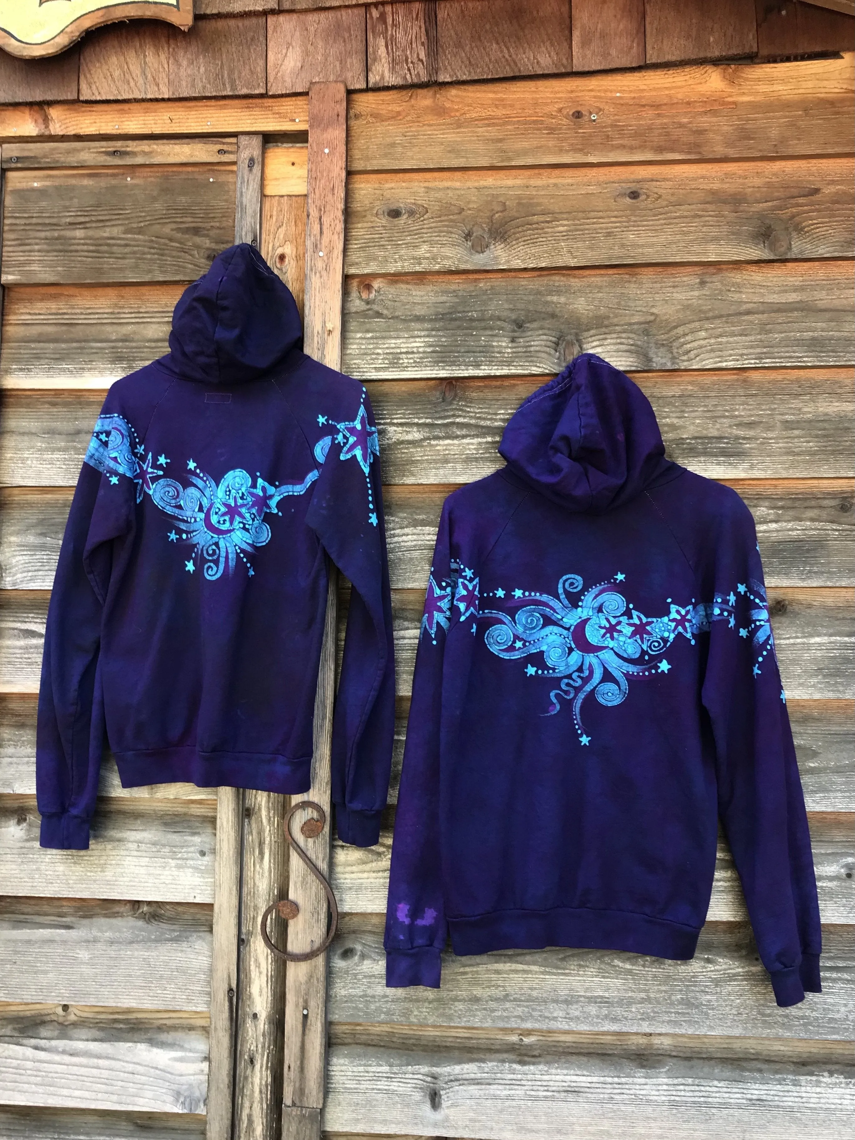 Fair Isle Galaxy Pullover Batik Hoodie - Organic Cotton